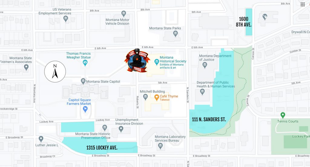 Helena Capital Complex Parking Map